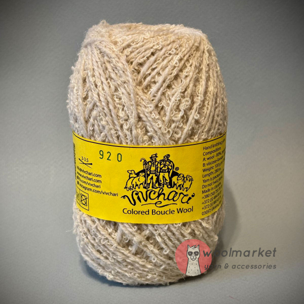 Vivchari Colored Boucle Wool білий букле, бежевий 920
