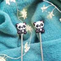 Стопери для спиць "Панди", 2шт
