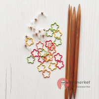 Набір маркерів з стоперами для спиць "Зорепад", різнокольорові, 30шт