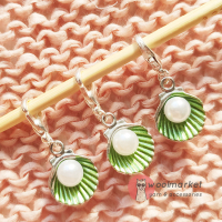 Маркер "Мушля з перлиною", зелена бірюза