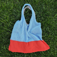 Сумка-авоська Multicolor-2 (беж, блакитний, оранж)