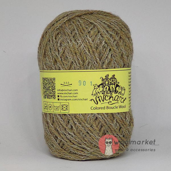 Vivchari Colored Boucle Wool беж букле, пісочний 901
