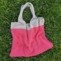 Сумка-авоська Multicolor-1 (беж, джинс, корал)