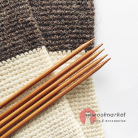 Шкарпеткові бамбукові спиці 20см, 5,0мм, набір 5шт