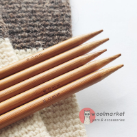 Шкарпеткові бамбукові спиці 20см, 8,0мм, набір 5шт