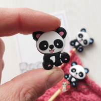 Стопери для спиць "Панди", 2шт