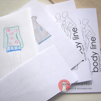 Ескізи Body Line - woman figure, 20шт