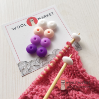 Стопери для шкарпеткових спиць, набір 1, 8шт