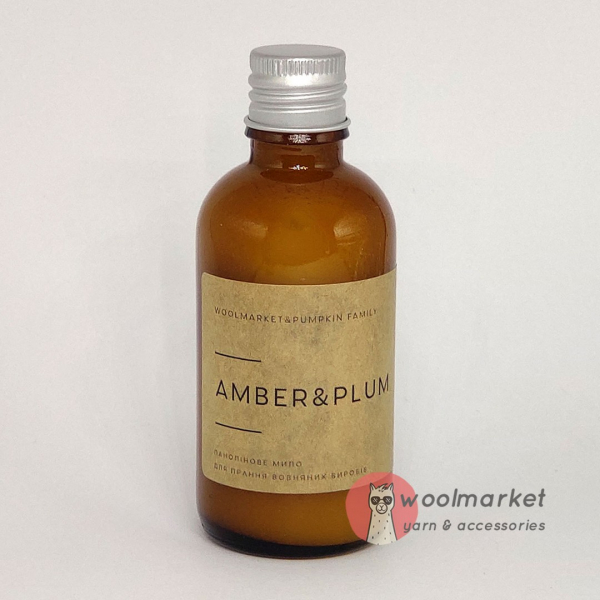 Рідке мило з ланоліном, Amber & Plum (50мл)