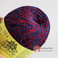 Vivchari Colored Boucle Wool червоний букле, темно-синій 908