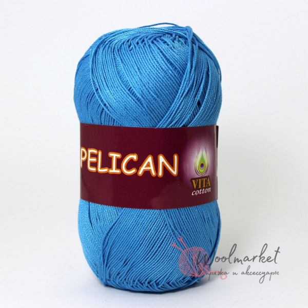 Vita Cotton Pelican яскрава бірюза світла 3981